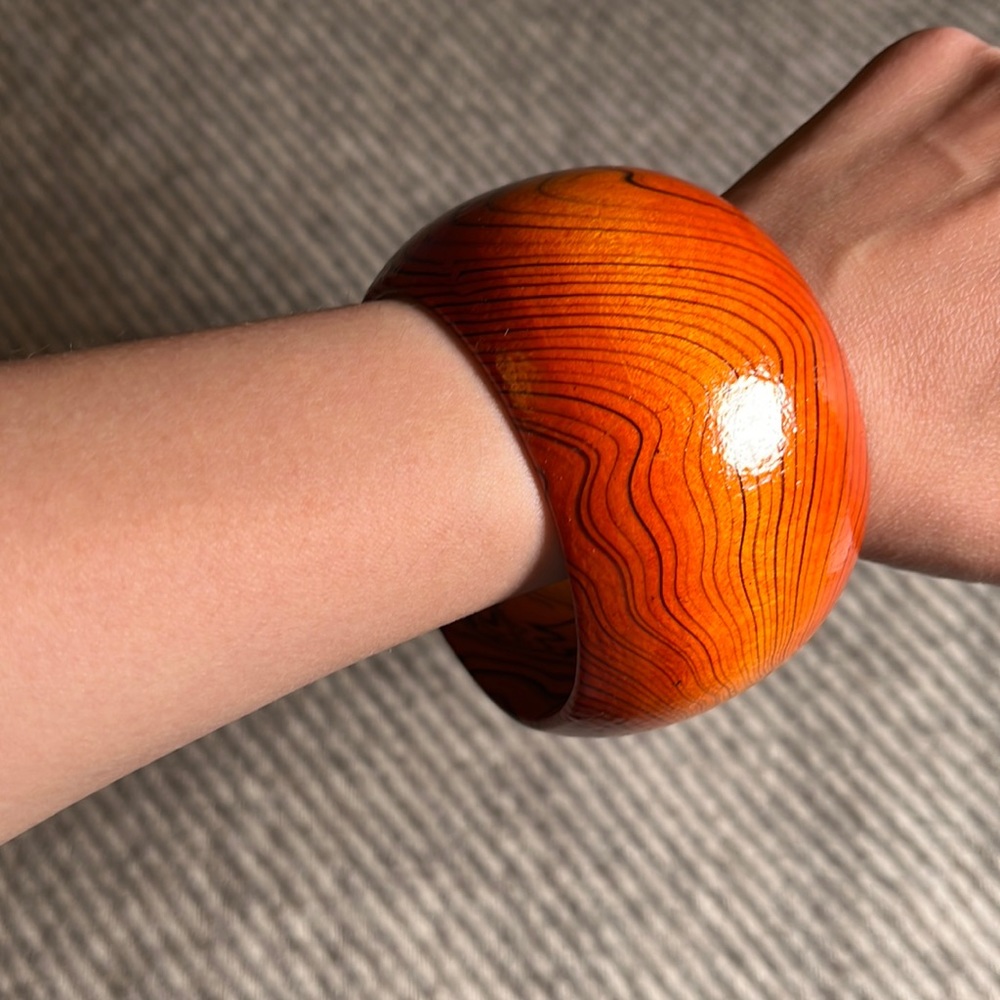 Painted wooden bracelet